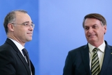 Presidente Jair Bolsonaro durante a posse de André Mendonça no Ministério da Justiça e Segurança Pública. (Foto: Carolina Antunes/PR)