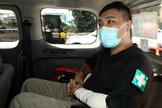 Tong Ying-kit é o primeiro a ser julgado sob a controversa lei imposta pela China em Hong Kong. (Foto: Eddie Stringer/ZUMA Wire)