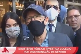 Pastor Jorge Linhares em frente ao Ministério Público de Minas Gerais. (Foto: Reprodução/Vídeo/SBT)
