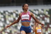 Sydney McLaughlin, dos EUA, estabeleceu recorde mundial nas Olimpíadas. (Foto: AFP/Getty Images)