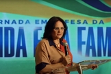 Ministra Damares Alves, no evento “Jornada em Defesa da Vida e da Família”, dia 20 de setembro de 2021. (Foto: Reprodução: YouTube).