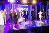 Cantores em apresentação no Prêmio Melhores do Ano Gospel 2021. (Foto: Pedro Flausino)