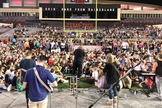 O evento ‘Campos da Fé’ aconteceu em dezenas de estádios e ginásios norte-americanos. (Foto: Reprodução / Twitter)
