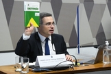 André Mendonça durante sabatina no Senado. (Foto: Marcos Oliveira/Agência Senado)