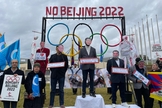 Protesto contra os Jogos de Inverno na China. (Foto: Facebook/Australia Tibet Council).