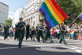 Parada LGBT em Londres, em 2016. (Foto: Wikimedia Commons/Katy Blackwood).