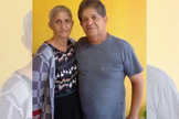 Neila Lara Baragchum e o marido Rabib. (Foto: Reprodução / Arquivo pessoal)