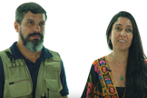 Caroline Moret e seu marido Marcos testemunham o que Deus fez em suas vidas. (Imagem: YouTube Igreja Batista Atitude)