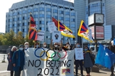Protesto contra os Jogos de Inverno na China. (Foto: Facebook/Australia Tibet Council).
