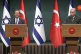 Encontro histórico entre os presidentes de Israel e Turquia. (Foto: Captura de tela/YouTube Recep Tayyip Erdoğan)