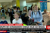Mais de 300 ucranianos serão acolhidos por igrejas brasileiras. (Foto: Reprodução/CNN Brasil).