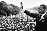 Martin Luther King Jr. em seu discurso em Washington: “Eu tenho um sonho”. (Foto Creative Commons)