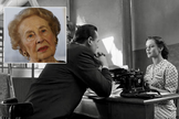 Cena do filme A Lista de Schindler, de 1993; no destaque, Mimi Reinhardt. (Foto: Memória do Cinema)