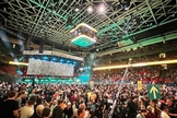 Mais de 20 mil pessoas participam do Boise Harvest, na Extra Mile Arena. (Foto: Facebook Greg Laurie)