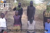 Captura de tela do vídeo da execução de 20 cristãos. (Foto: SITE Intelligence Group)