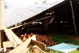 O templo da Malakachomo Revival Church of God ficou completamente destruído. (Foto: Morning Star News). 