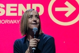 Christine Caine em ministração no The Send Norway. (Foto: Guiame/Marcos Paulo Corrêa)
