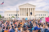 Protesto perante a Suprema Corte em 24 de junho de 2022, Roe v. Wade. (Foto: Reprodução / Wikipedia)
