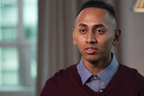 Ryan Prasad compartilha seu testemunho na CBN News. (Captura de tela / CBN News)