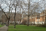 Tavistock Square, em Bloomsbury London, onde fica a Clínica Tavistock, fundada em 1920. (Foto: Reprodução/Wikipedia)