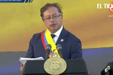 Gustavo Petro assume a presidência da Colômbia. (Captura de tela/YouTube/El Tiempo).