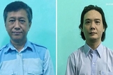 Kyaw Min Yu e Phyo Zayar Thaw. (Foto: Captura de tela/Vídeo Euronews)
