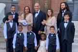 Tony Dungy, sua esposa Lauren e seus filhos. (Foto: Facebook/Tony Dungy).