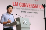 Lawrence Wong, vice-primeiro-ministro de Singapura. (Foto: Twitter/Lawrence Wong)