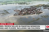 Inundações mataram mais de 1.000 no Paquistão. (Foto: Captura de Tela/CNN International)