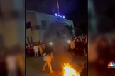 Protestos no Irã. (Captura de tela/Vídeo NBC News)