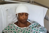 Loria Hubbard no hospital. (Foto: Captura de tela/Vídeo CBN News)