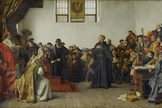 Pintura de Lutero na Assembleia de Worms, por Anton von Werner (1843–1915).