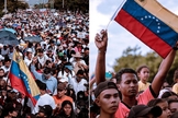Milhares de venezuelanos na Marcha para Jesus. (Foto: Cominela/Facebook)