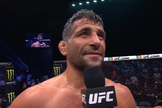 Beneil Dariush durante entrevista após vitória. (Captura de tela/UFC)