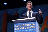 O governador Gavin Newsom fala aos participantes da Convenção Estadual do Partido Democrata da Califórnia de 2019. (Foto: Gage Skidmore/Flickr)