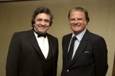 Johnny Cash e Billy Graham durante cruzada nos EUA, em 1985. (Foto: BGEA)