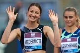 A saltadora australiana Nicola McDermott (frente) na Rome Diamond League 2020. (Foto: Chris Cooper/ Wikimedia/Creative Commons)