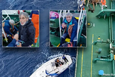 Kevin e Joe foram atingidos por uma tempestade e ficaram sem comunicação em alto mar. (Foto: U.S. Coast Guard).