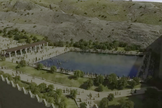 Renderização de vídeo do tanque de Siloé durante o período do Segundo Templo. (Captura de tela: Ran Tzahur e Studio Umbrella).