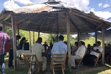 Cristãos mexicanos participam de culto após serem expulsos de suas comunidades. (Foto: Portas Abertas)