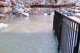 As antigas piscinas do rei Herodes se encheram após as fortes chuvas que atingiram Israel. (Foto: Museu da Torre de David).