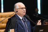 Ministro Edson Fachin durante a sessão plenária. (Foto: Carlos Moura/SCO/STF)