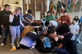 Culto na Valley Forge. (Foto: Facebook/Jermel Mayo).
