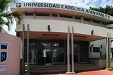Fachada Universidade Católica Juan Pablo II. (Captura de tela/ucjps.edu.ni)