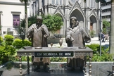 Escultura representativa da Primeira Ceia Protestante nas Américas, localizada na Catedral Presbiteriana do Rio de Janeiro, Brasil. (Foto: Wikimedia Commons/Christian Bitencourt)