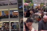 Clientes registraram o momento que impactou a todos. (Foto: Reprodução/Instagram/Gabriel Rodrigo/Isaias Saad)