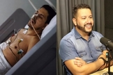 Com Doença de Crohn, Léo Siqueira ficou em estado terminal no hospital. (Foto: Instagram/Léo Siqueira/YouTube/Vidacast). 