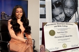 Blac Chyna compartilhou sua conquista na caminhada cristã. (Foto: Reprodução/Instagram/Blac Chyna)