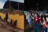 Em vários estados, cristãos oraram em frente a escolas pela proteção dos estudantes. (Foto: Reprodução/TikTok/miguelvelosoficial).