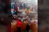Sepultamento de corpos de 33 cristãos na vila de Ruji, estado de Kaduna, Nigéria, na segunda-feira, 17 de abril de 2023. (Captura de tela/Morning Star News)